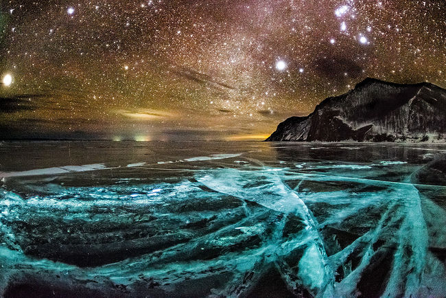 Sergey Pesterev. Stars over lake Baikal